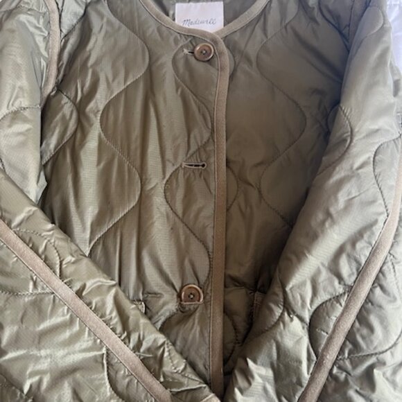 Madewell Quilted Liner Jacket Size S Lightweight & Chic NWT - Picture 5 of 8